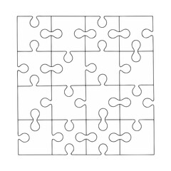 Fototapeta premium Square. Puzzle piece.