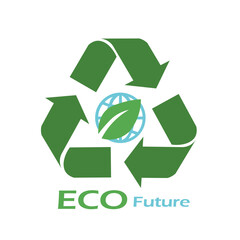 Fototapeta premium green recycle logo