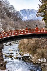 日本周遊　日光神橋あたり