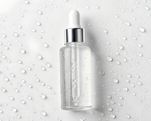 pink nail polish on black background