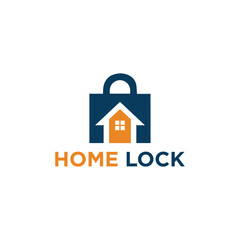 Home Lock Logo Simple Minimalist Modern