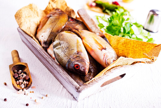 Raw pike perch, pikeperch fish. Fresh fish.