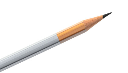 Close-up of a sharpened wooden writing tool. The focus is on the graphite tip and wooden casing. It sits against a black background