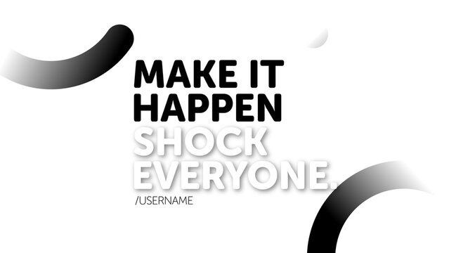 Poster Black White 179 - Clean Minimal White Background Modern Poster Design Elegant Typography Cinematic Intro Text Animation Slideshow Branding Presentation