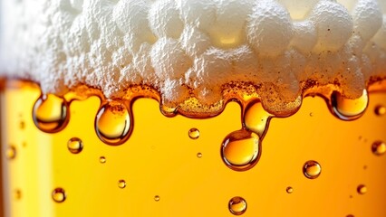 Strong beer, hanging edges, exquisite golden body scene