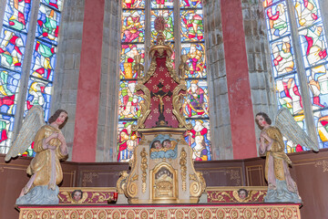 Fototapeta premium Parish close church of Confort Meilars, finistere, brittany, france