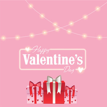 Happy valentine s day, poster, vector, bunner