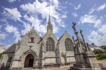 Obraz premium Parish close church of Guengat, finistere, brittany, france