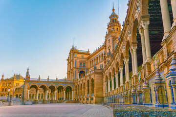 Plaza de Espana in Seville, Spain