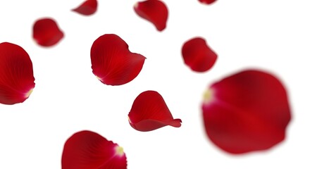 Rose flower set of blooming plant. Garden rose isolated icon of red blossom, petal and bud with green stem and leaf for romantic floral decoration, wedding bouquet and valentine greeting card