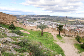 Gardens of The Jativa Castle on Sierra del Castell Hill