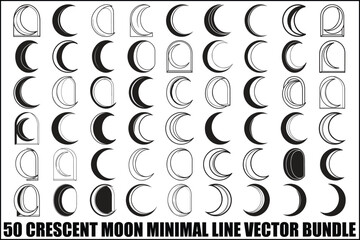 Crescent Moon Minimal Line Vector Bundle