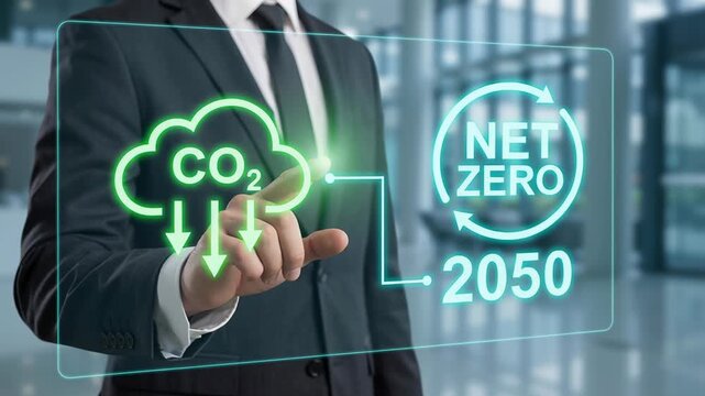Carbon footprint reduction climate responsibility drive clean energy sustainability emission data net zero 2050 future lower impact healthier planet goals