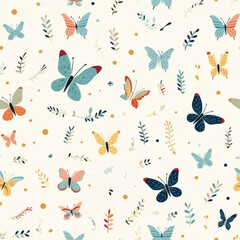 Fototapeta premium Butterfly pattern backgrounds .