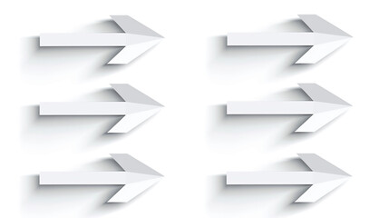 3D white paper airplanes flying in formation minimalist design abstract business growth success concept mockup