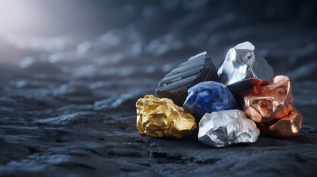 Rare Earth Mineral Resources on Dark Surface