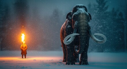 elephant in the night