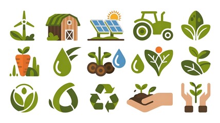 vector set of green eco icons,vector set of green eco icons, eco-friendly vector icons collection, sustainable living vector icon set, environmental vector icons pack, green energy and nature vector i