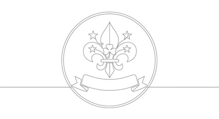 scout emblem, fleur de lis symbol © Ahmad