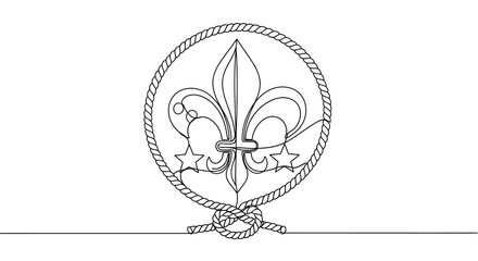 scout emblem, fleur de lis symbol © Ahmad