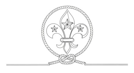 scout emblem, fleur de lis symbol © Ahmad