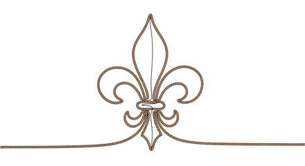 Fleur de lis symbol, decorative design element © Ahmad