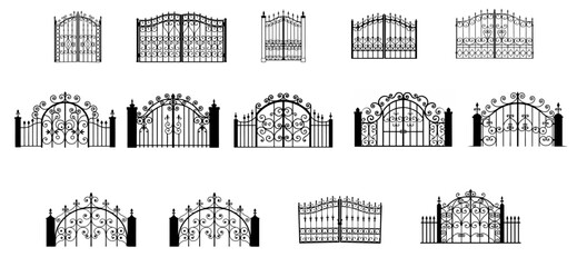 Classic wrought iron gate