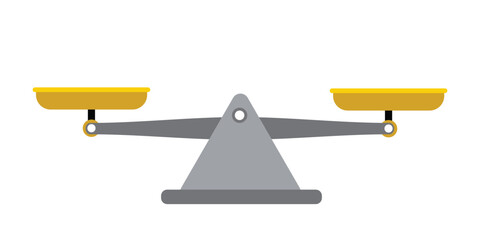 Vector of Scales icon isolated on white background. vector illustration