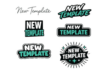 Obraz premium New template designs in bold teal and black styles