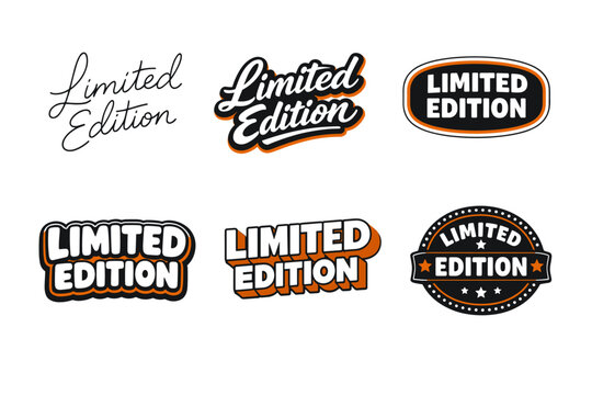 Limited edition typography collection with various styles and designs