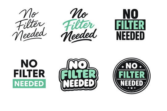 Diverse no filter needed logos with distinctive typography styles