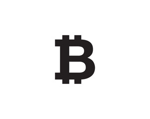 Fototapeta premium Bitcoin cryptocurrency symbol icon in clean vector format. Suitable for blockchain projects, fintech apps, digital payments, crypto trading platforms, financial presentations, and modern UI design.