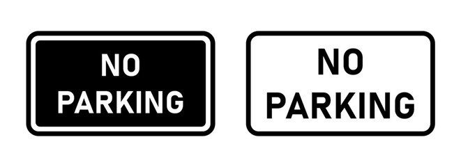 No parking sign stock illustration