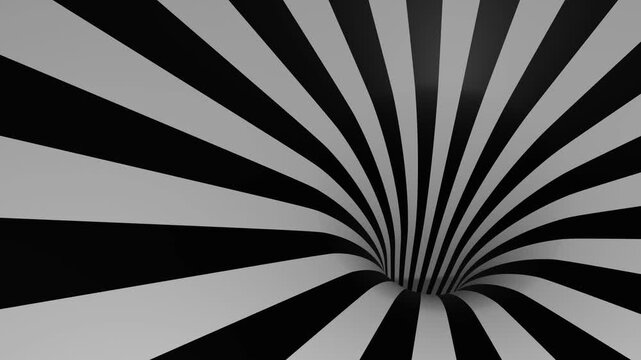 Abstract spiral tunnel motion background