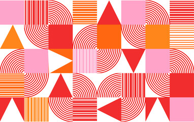 Abstract Geometric Pattern Colorful Seamless Vector Background