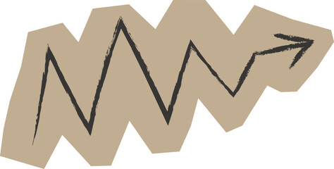 Arrow Scrapbook Cut Out Growth Zigzag