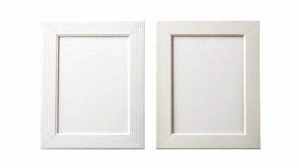 Two white cabinet doors with raised panel design on black background