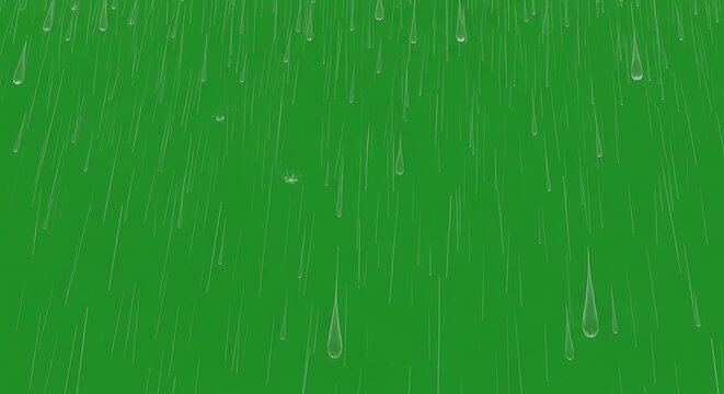 Rainy Day Green Screen Background for Video Editing.