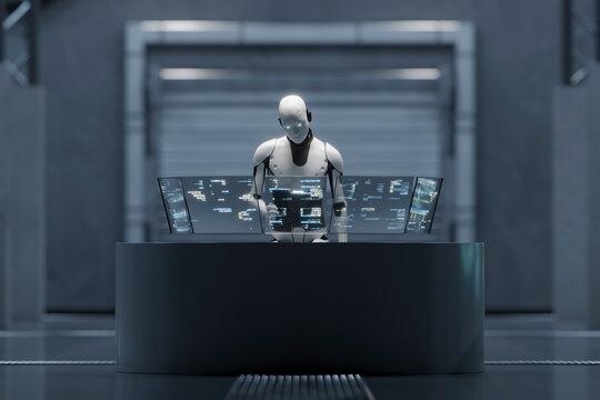 3D robot programming via transparent interface screen