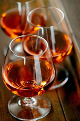 Bicchieri a palloncino di Cognac