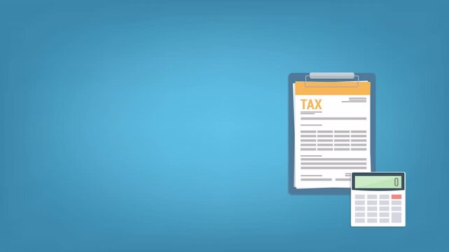 tax form and calculator with the word tax free