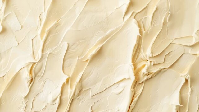 Close-up texture of spread beige cream or foundation