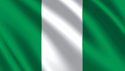 Obraz premium Green and White: Nigeria’s Symbol of Unity