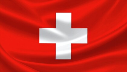 Fototapeta premium Square of Neutrality: Switzerland’s Flag