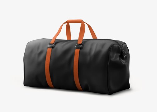 Black duffle bag
