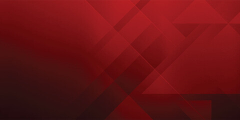 Red Geometric Abstract Background With Dark Gradient, Diagonal Lines, And Modern Texture