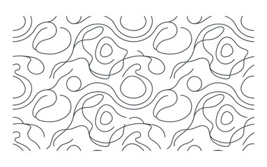 Fototapeta premium Abstract illustration of swirling patterns and shapes in a dynamic composition viewed from above