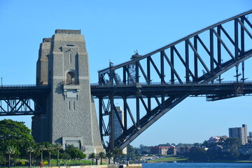 Fototapeta premium オーストラリア シドニーのハーバーブリッジ（Harbour Bridge）からの眺め