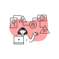 Customer Service Illustration