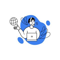 Customer Service Illustration